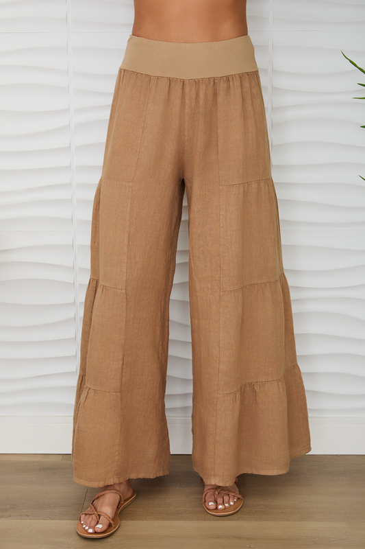 Milio Milano Tiered Palazzo Pant, 2 colors