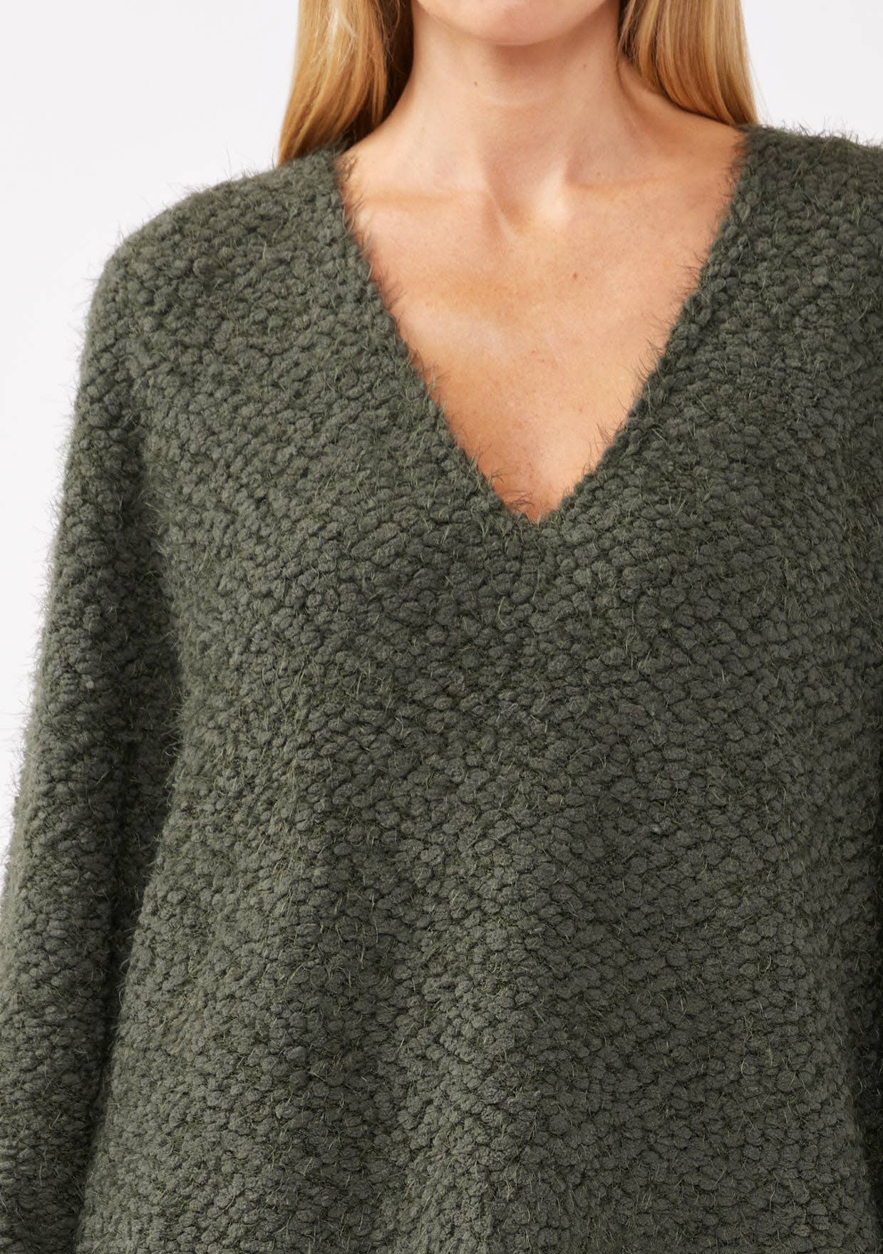 Lovestitch Hi-Low Fuzzy Pullover Sweater, 2 colors