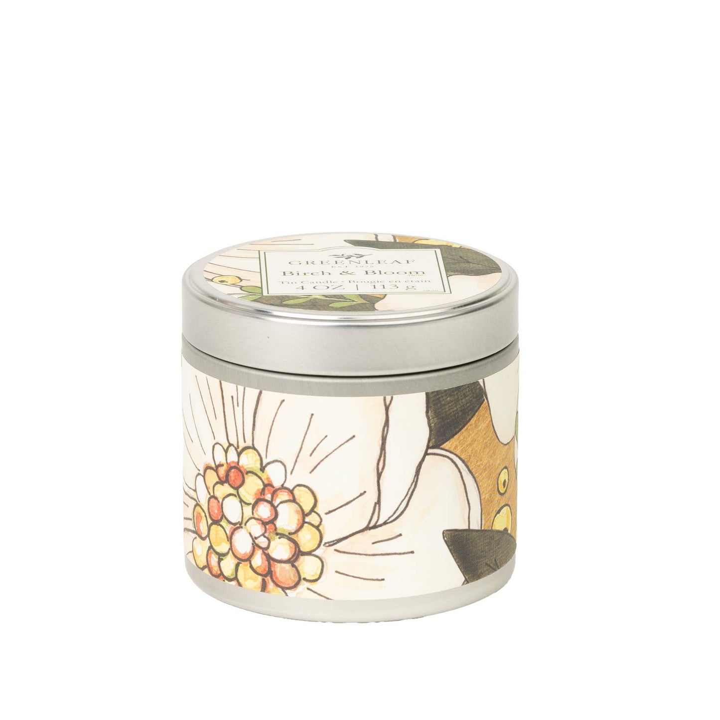 Birch & Bloom Tin Candle