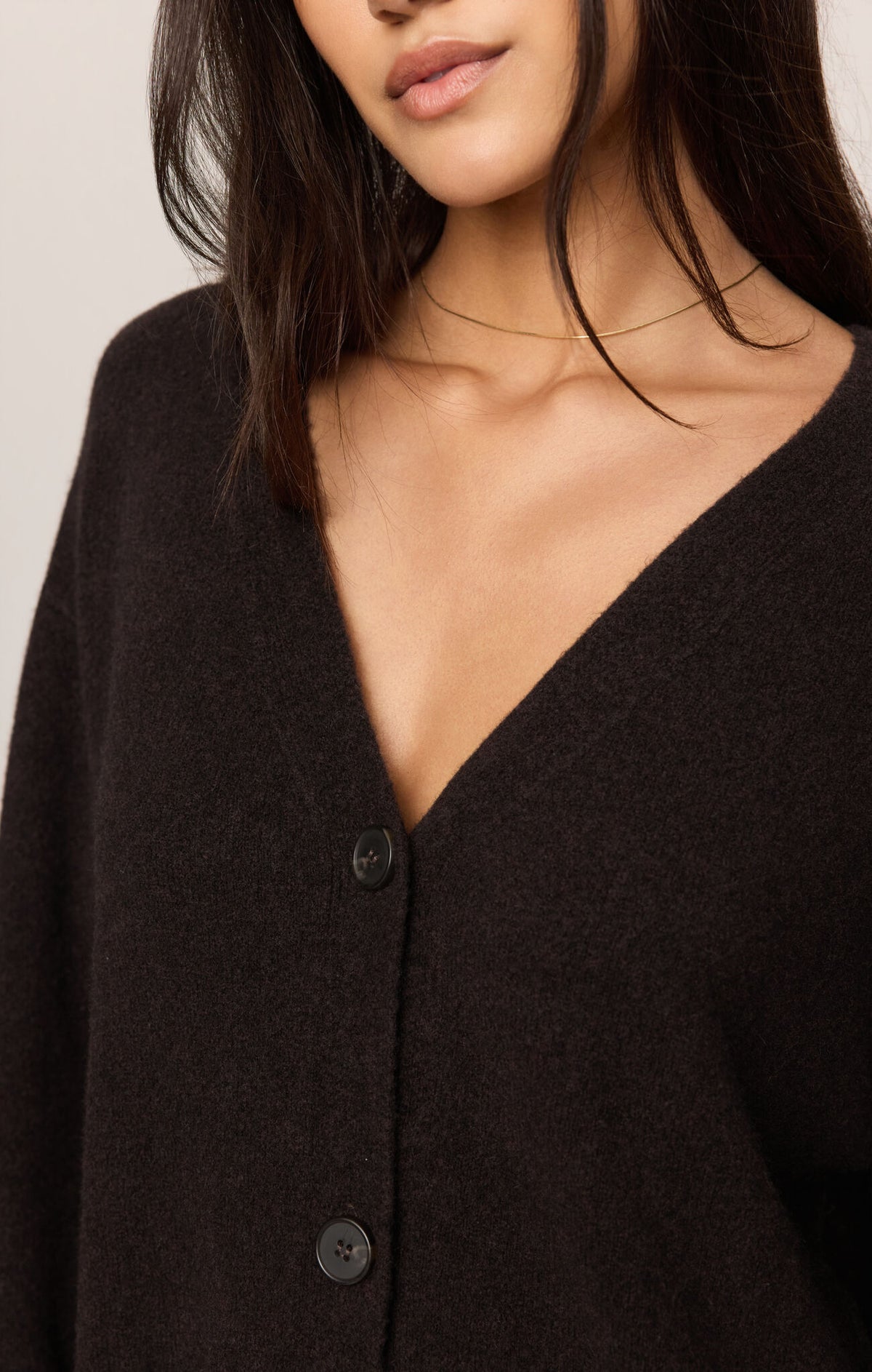 Z Supply Cozy Moment Cardigan in Dark Roast