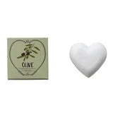 Olive Scented Olive Oil & Shea Butter Triple Milled Heart Shaped Bar Soap
