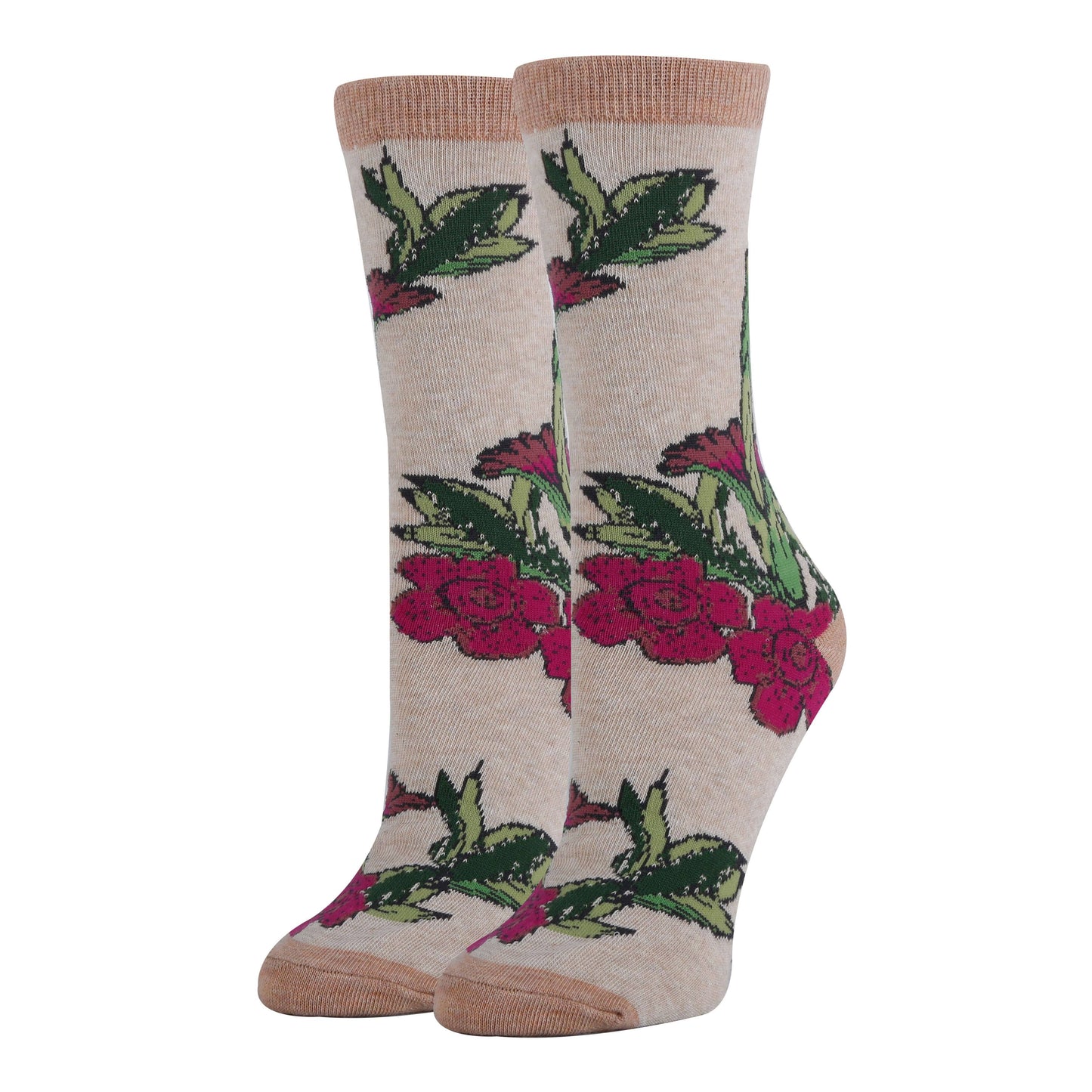Corpse Floral | Women's Premium Cotton Crew Socks