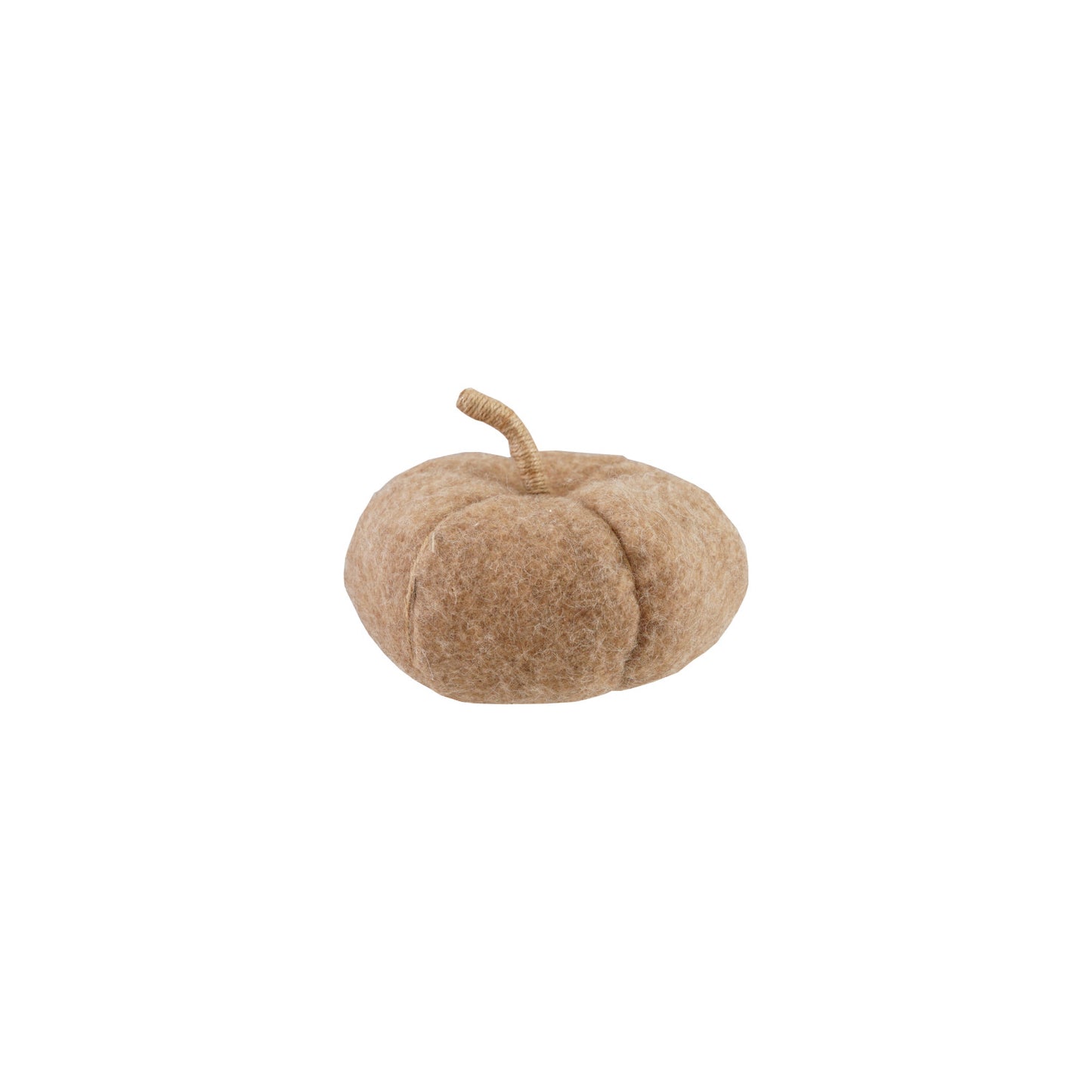Felt Pumpkin with Jute Wrapped Stem, Brown