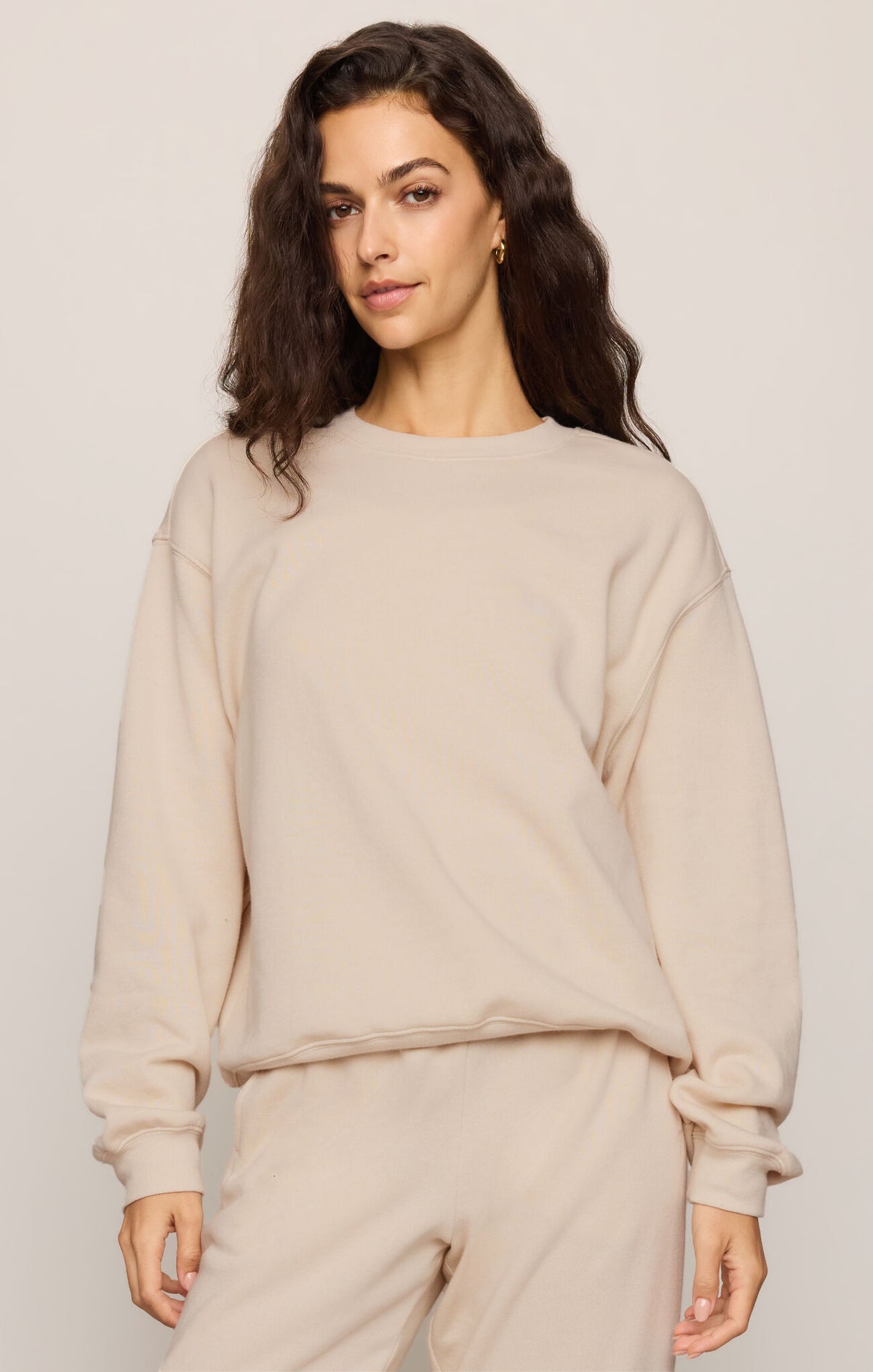 Z Supply Boyfriend Sweatshirt in Frosted Pearl