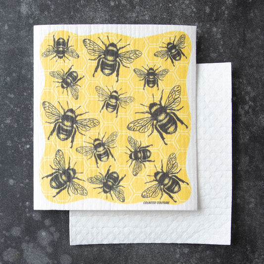 Bee Swedish Dishcloth