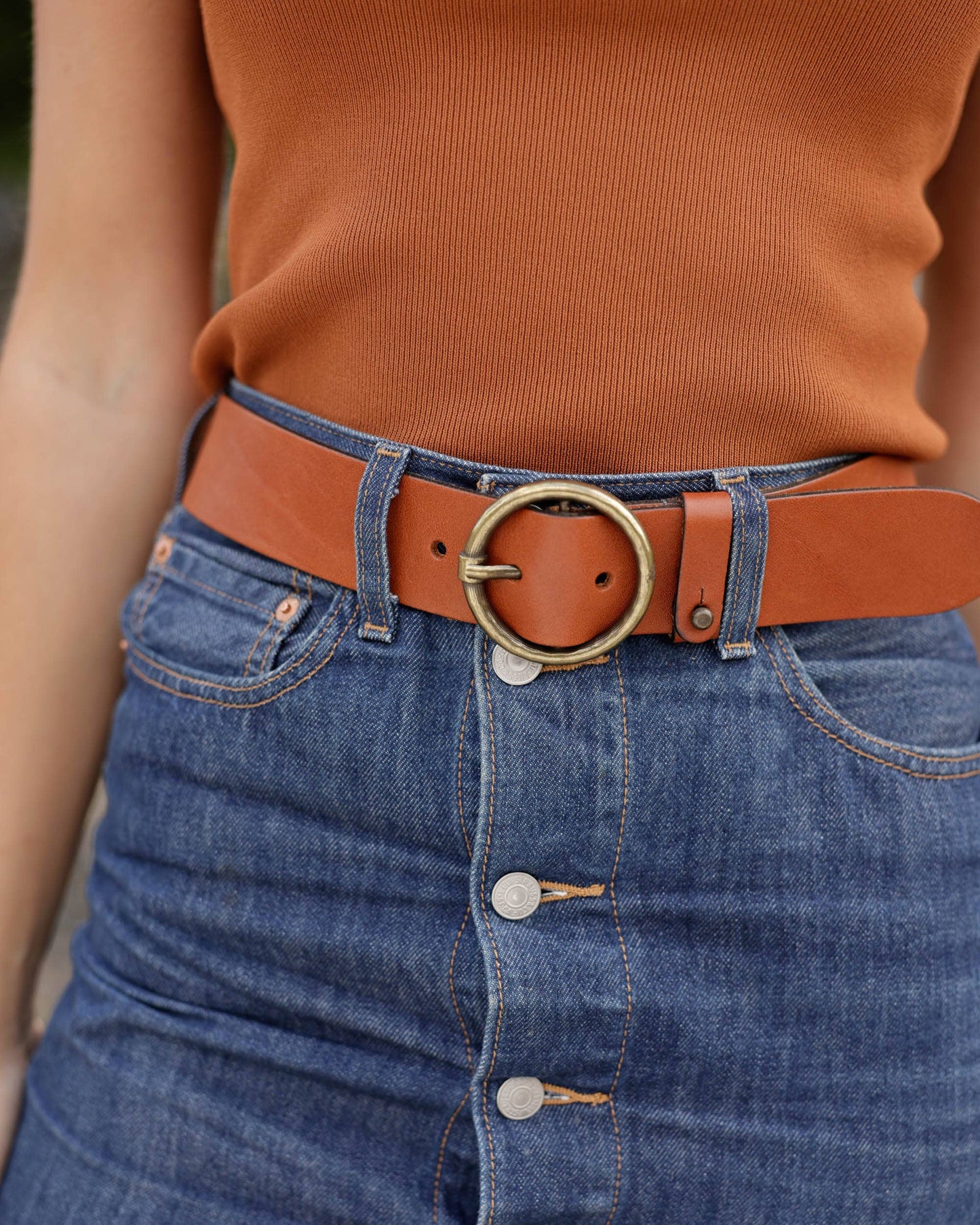 Pip 2.0 | Vintage Full-Grain Leather Belt for Women