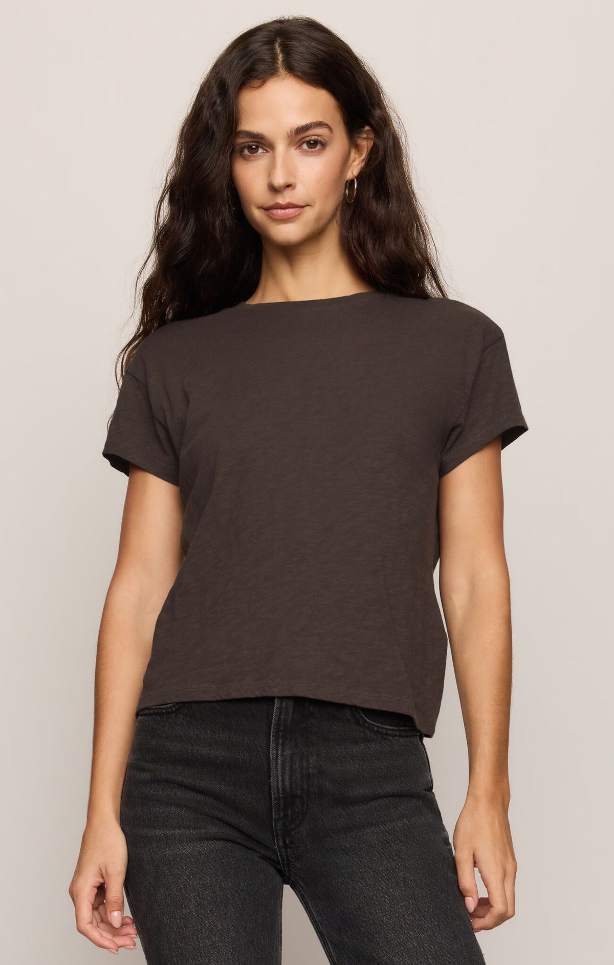 Z Supply Modern Slub Tee in Cocoa Bean