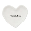 Ceramic Heart Shaped Dish "You & Me"