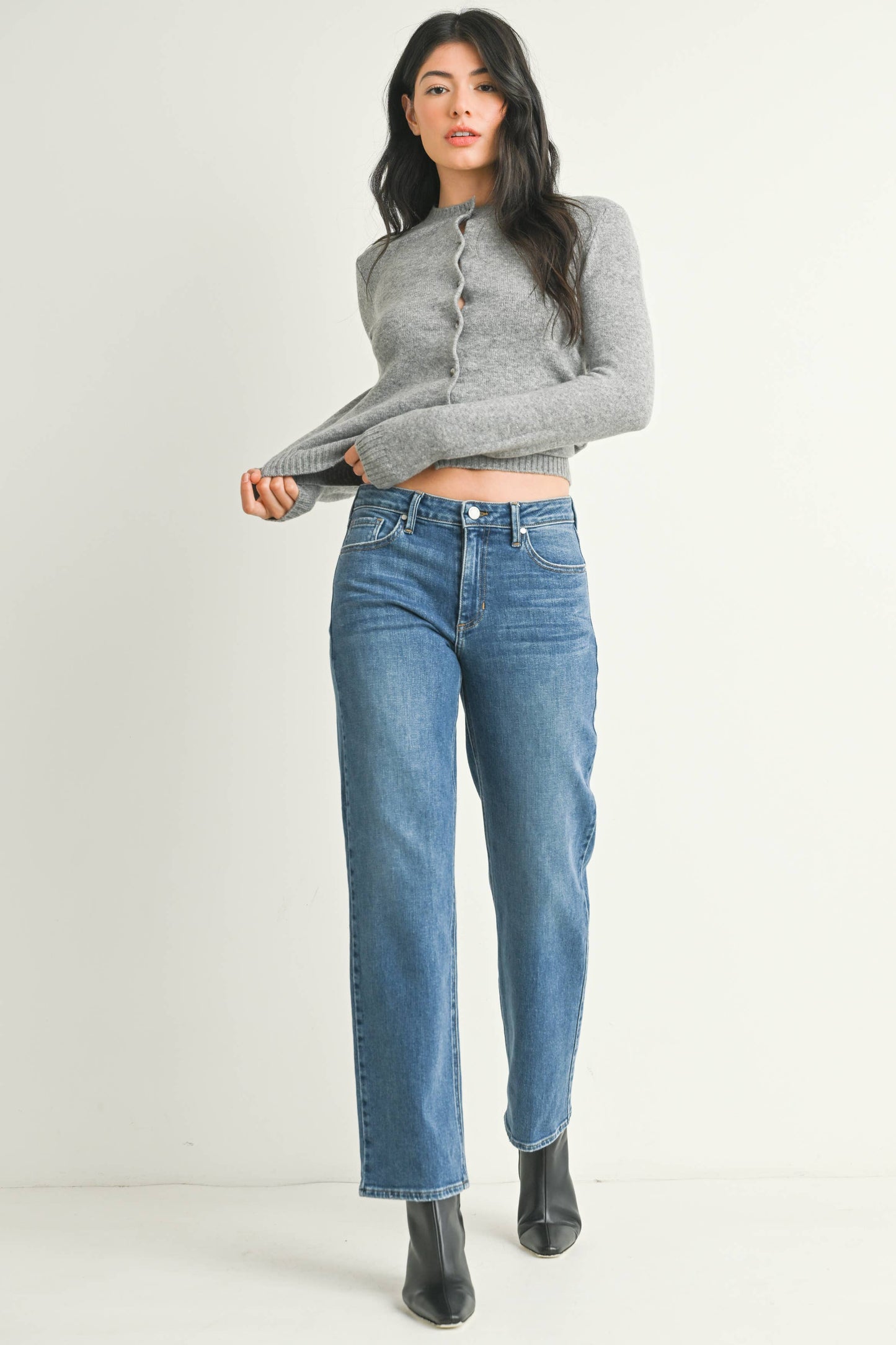 Just Black Denim Stretchy Straight