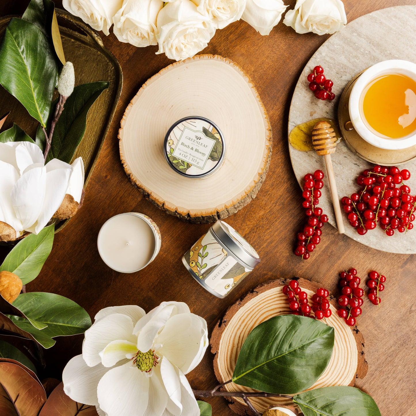 Birch & Bloom Tin Candle