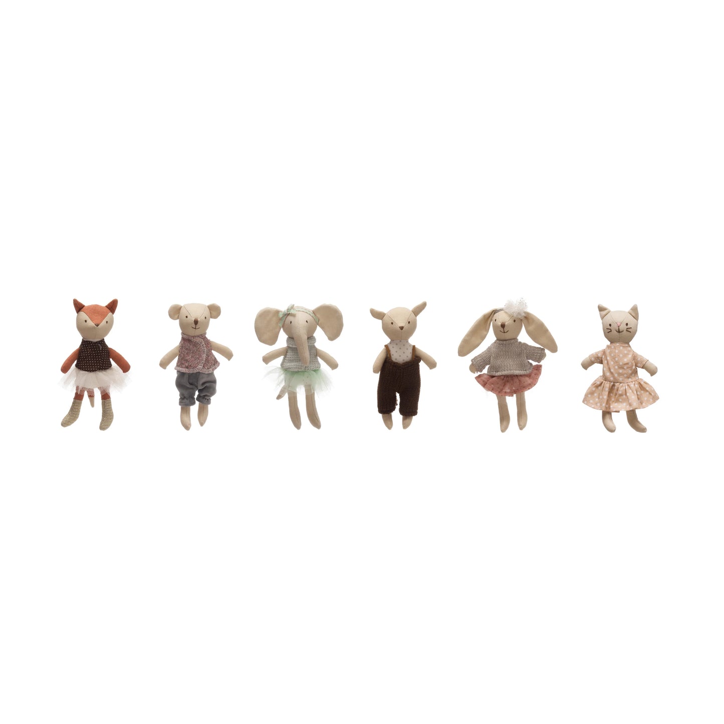 Cotton Mini Animals, 6 styles