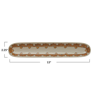 Oval Stoneware Tray