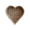 Hand-Woven Seagrass & Metal Heart Shaped Basket