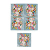 Paper Napkins w/ Flowers In Vase (Contains 50 Folded Pieces)