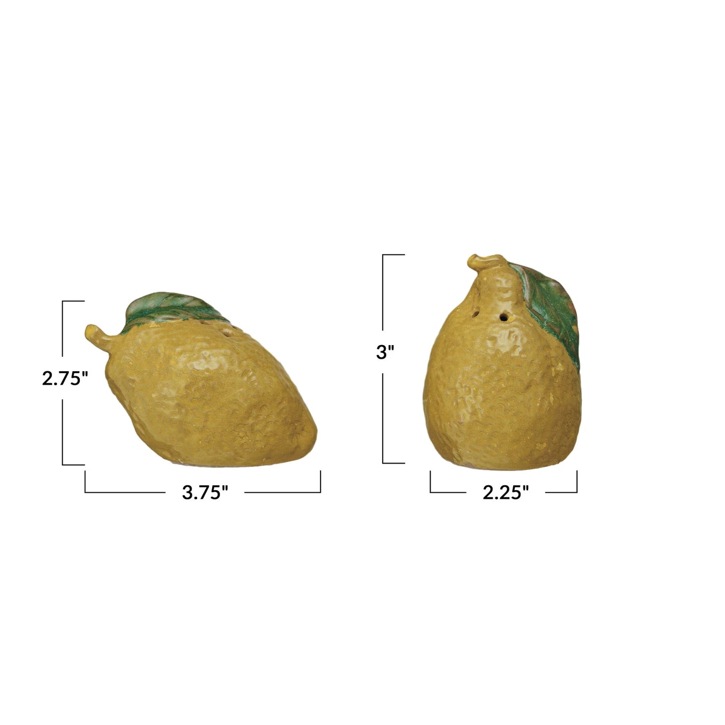 Hand-Painted Salt & Pepper Shakers, Set of 2 (Each One Will Vary)