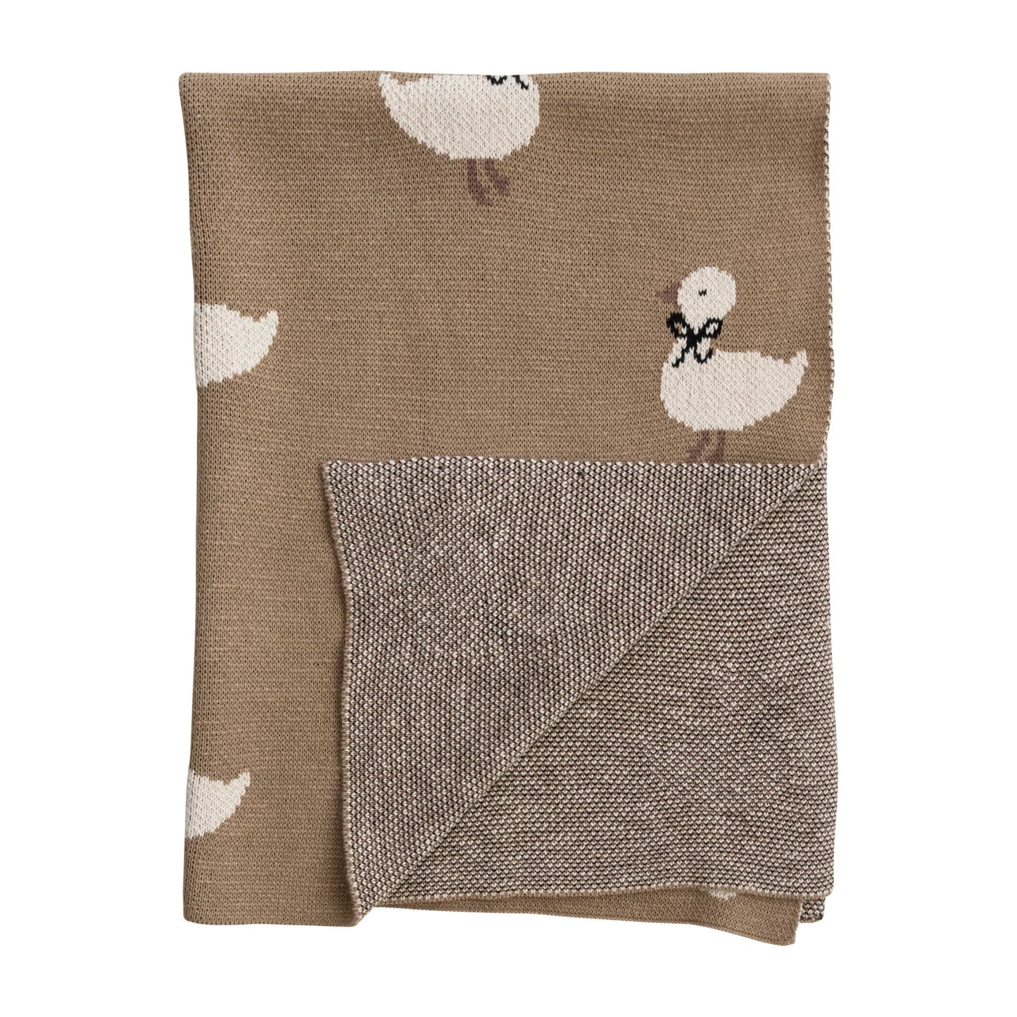 Chenille Duckling Baby Blanket