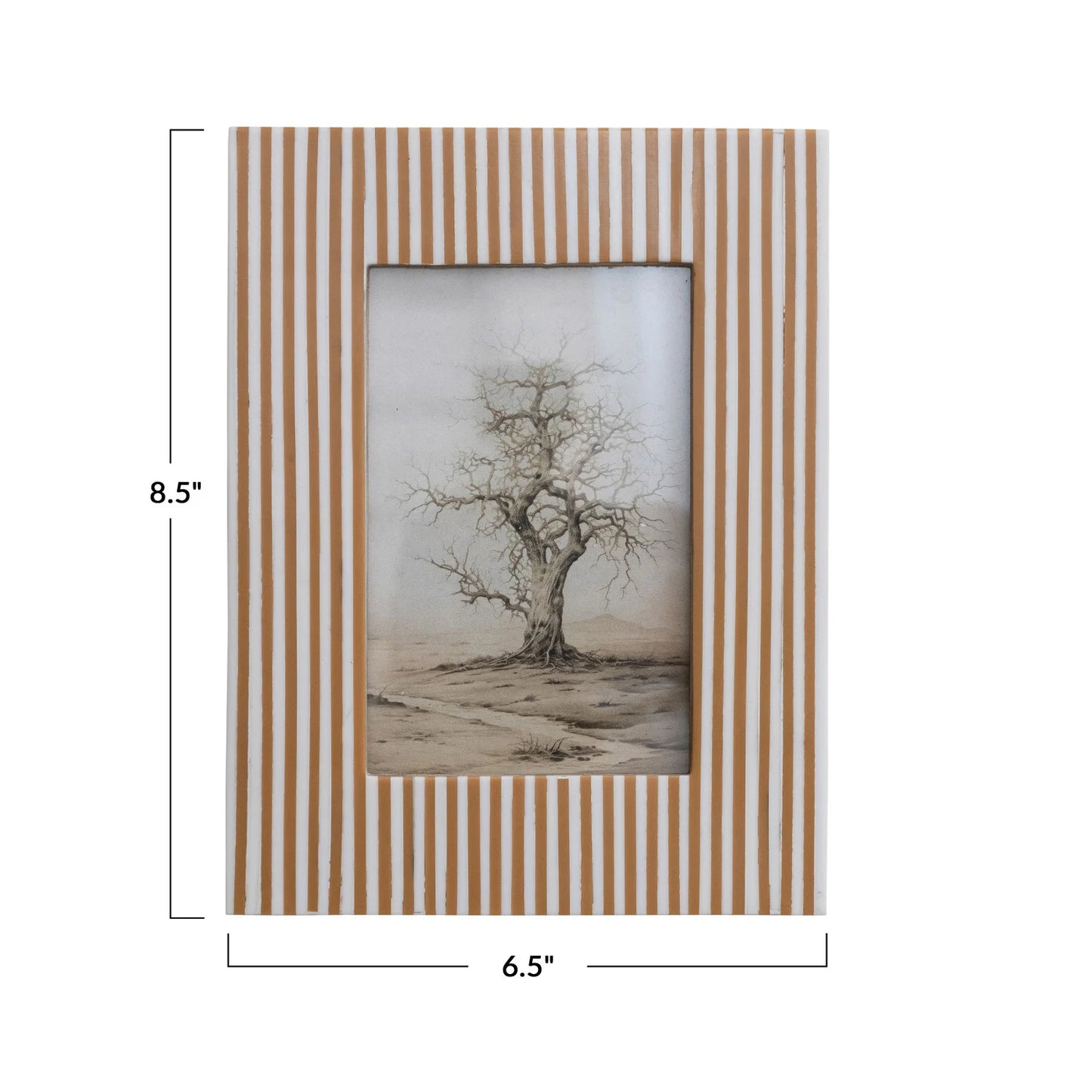 Resin Striped Photo Frame