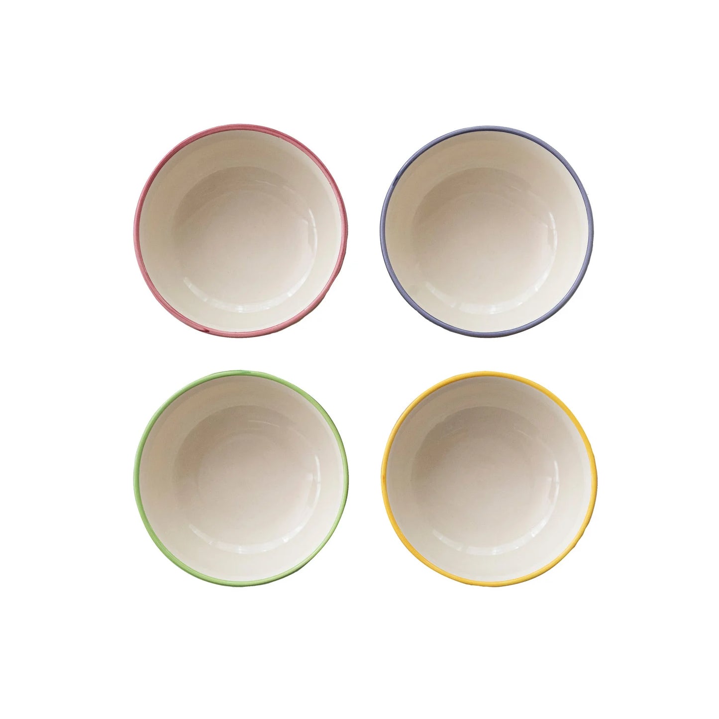 Stoneware Botanical Bowls, 4 colors