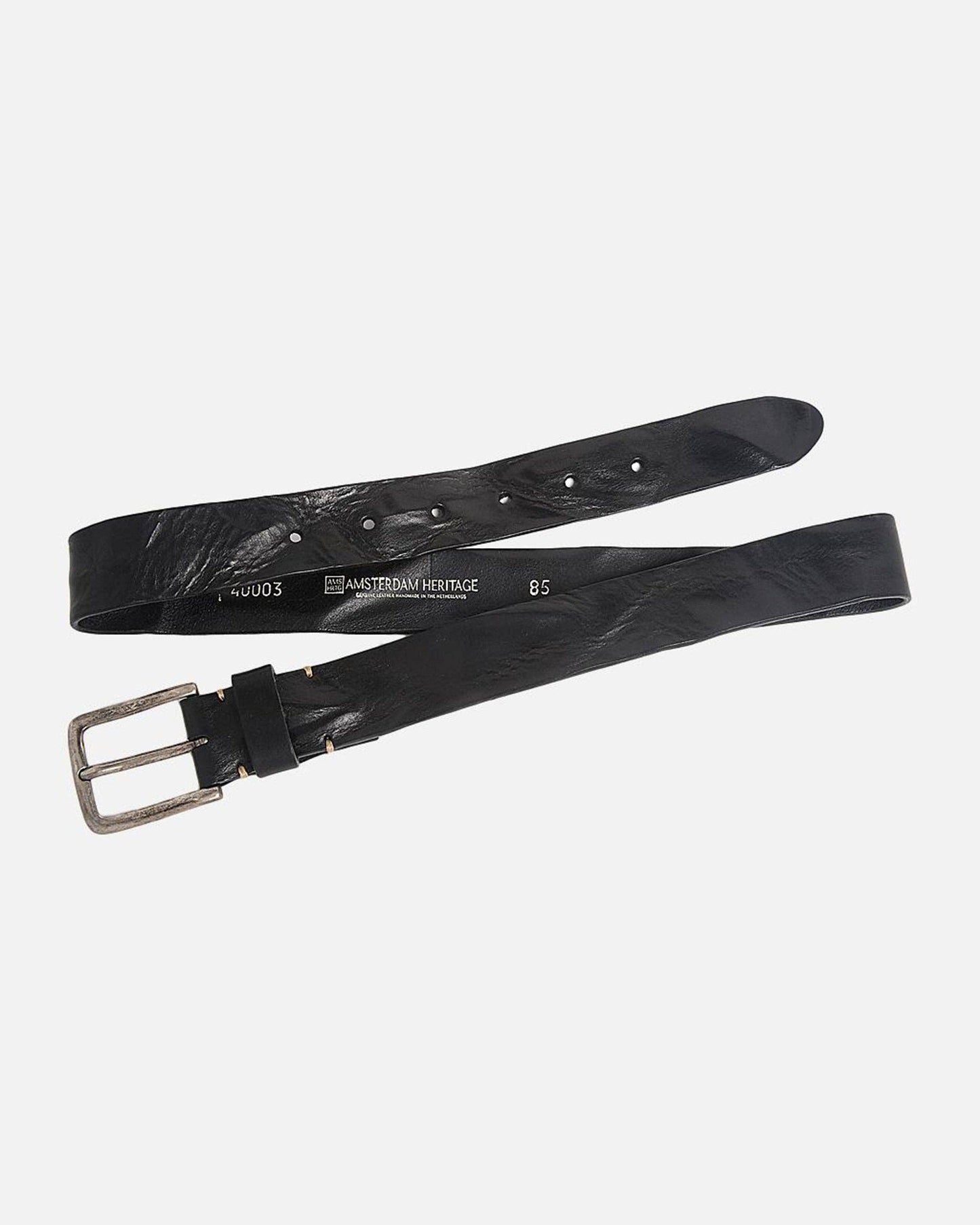 Dani | Silver Buckle Classic Casual Rugged Leather Belt