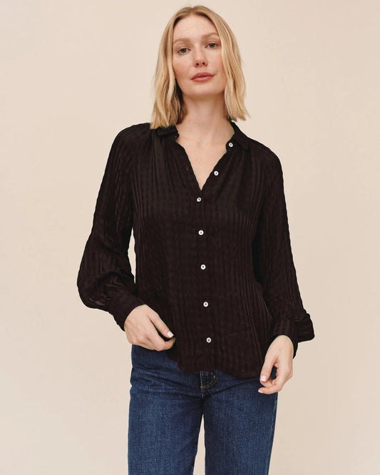 Bella Dahl Mocha Flowy Raglan Sleeve Shirt