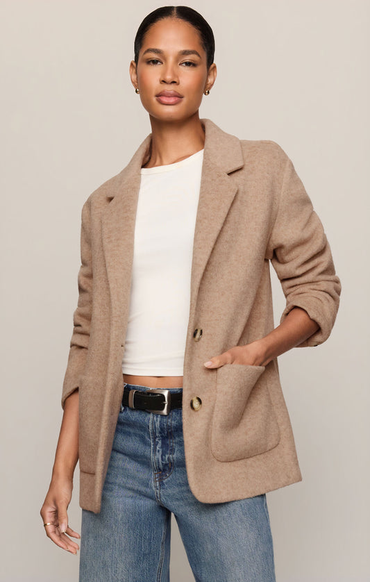 Z Supply Hutton Oversize Camel Blazer
