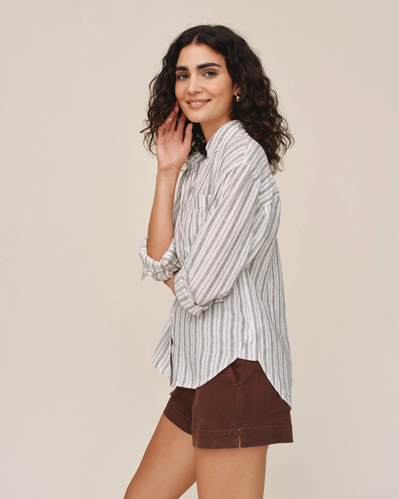 Bella Dahl Oversize Pocket Button Down