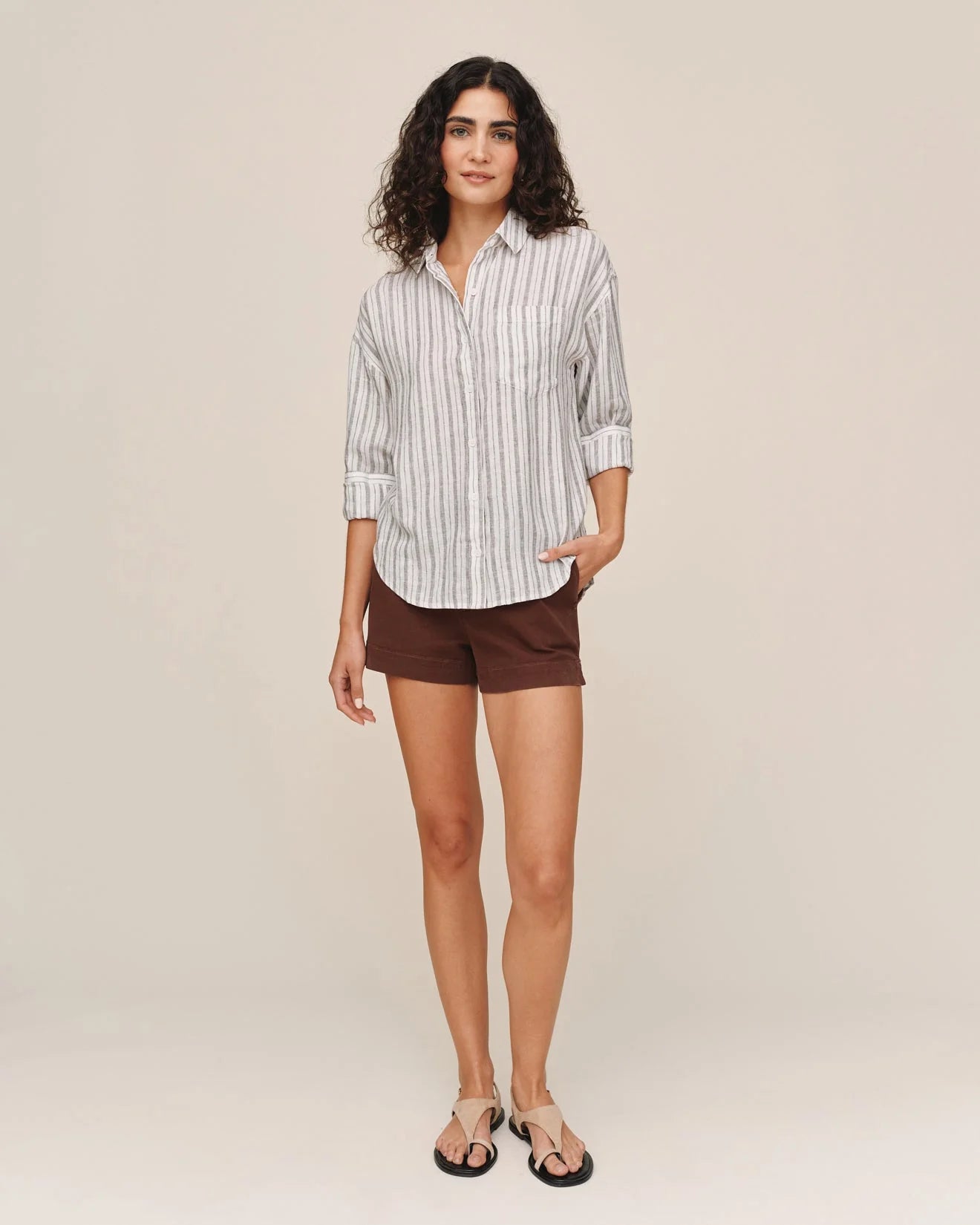Bella Dahl Oversize Pocket Button Down