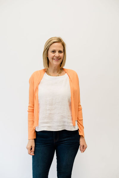 Cut Loose Tulle Crop Cardigan