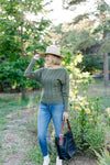 Liverpool Dolman Sweater with Stripe