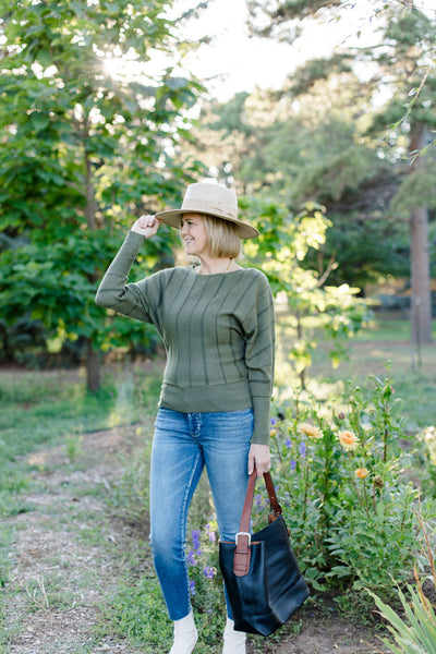 Liverpool Dolman Sweater with Stripe