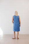Habitat Pleat Hem Blue Dress