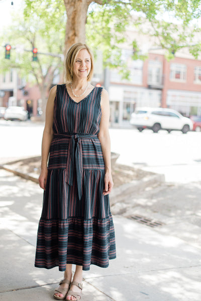 Tribal Tiered Maxi Dress
