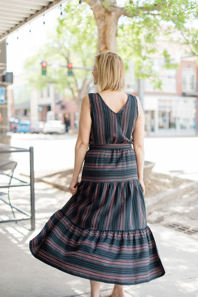 Tribal Tiered Maxi Dress