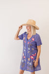 Johnny Was NILA EASY BREEZY Purple TUNIC Dress