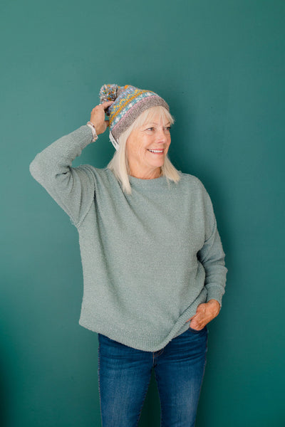 Staccato Boucle Pullover Sweater