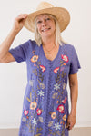 Johnny Was NILA EASY BREEZY Purple TUNIC Dress