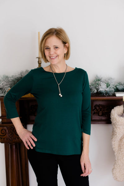 Tribal Boatneck Top