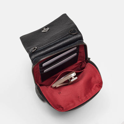 Hammitt VIP Mobile Handbag in Black/Gunmetal