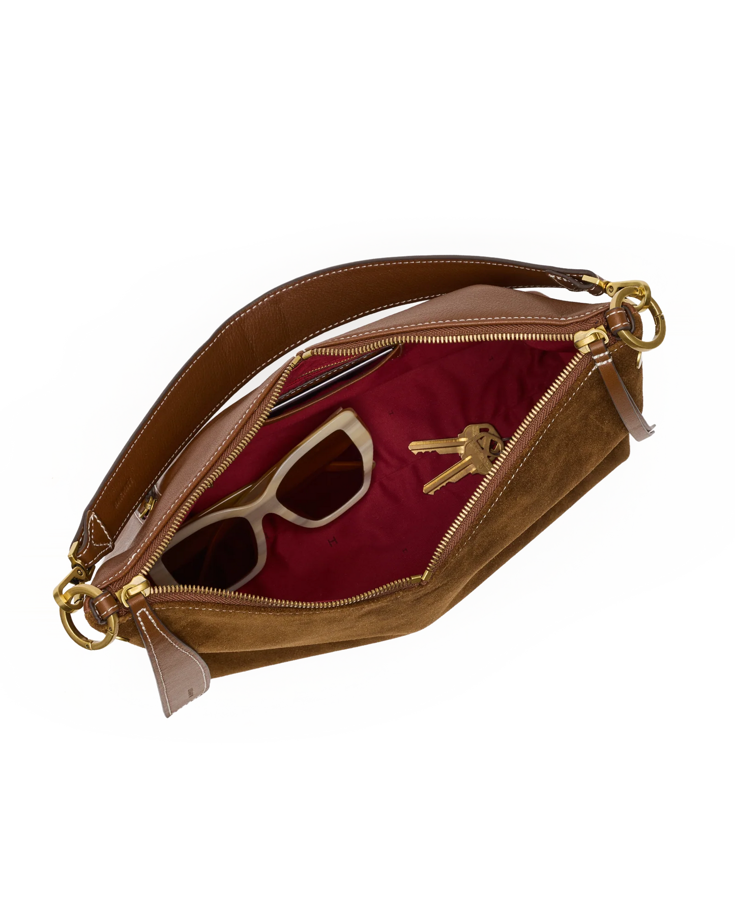 Hammitt Grace Med Bag in Cinnamon Suede