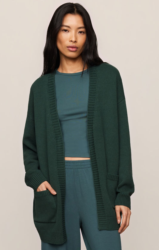 Z Supply Sanborn Cardigan in Emerald Cove