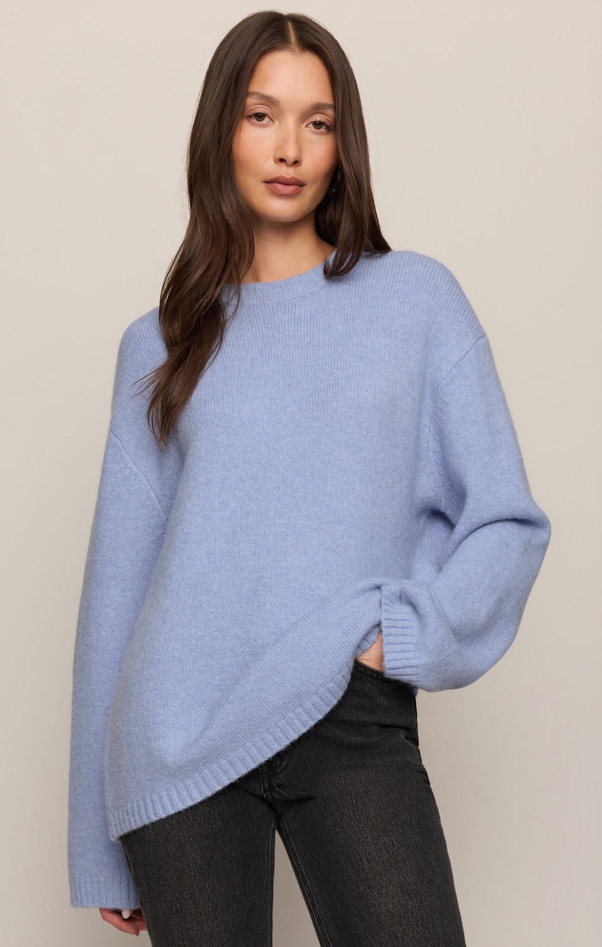 Z Supply Chill Mode Sweater in Crystal Blue