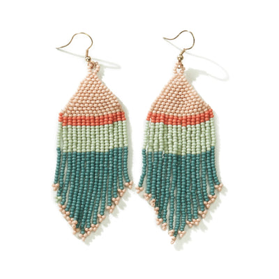 Ink+Alloy Erin Color Block Beaded Earrings, 2 colors