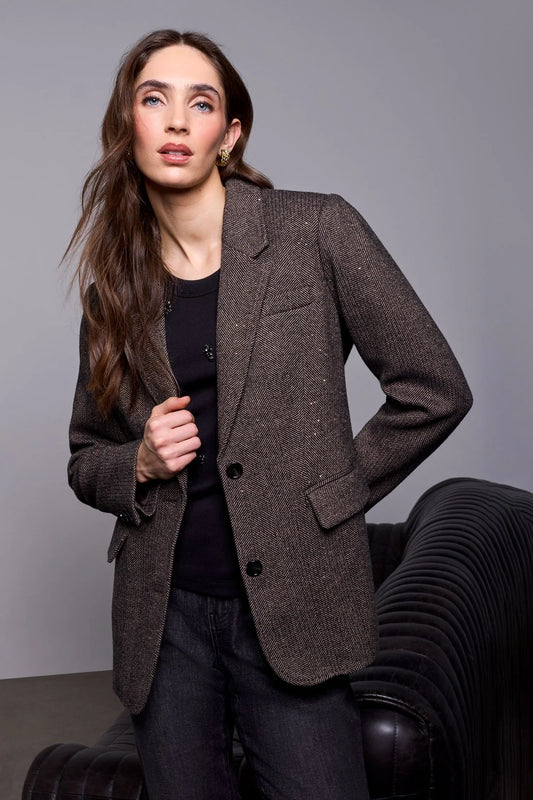 Tribal Herringbone Blazer