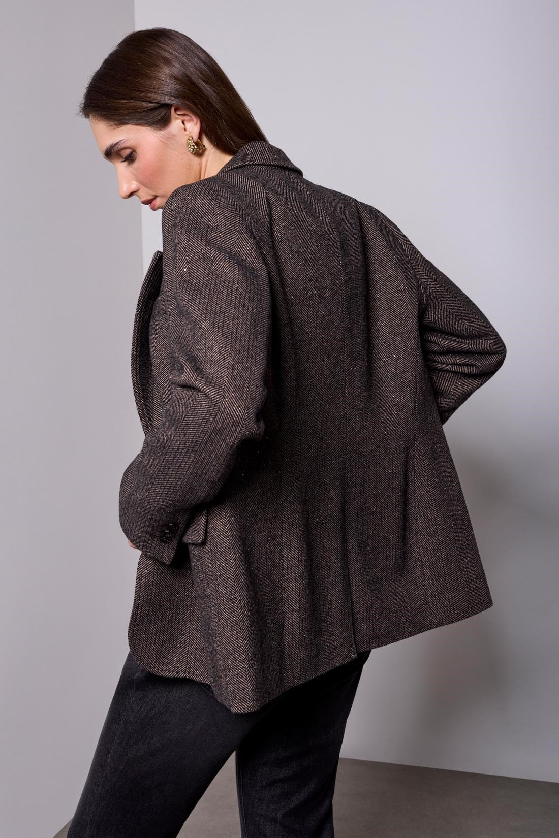Tribal Herringbone Blazer