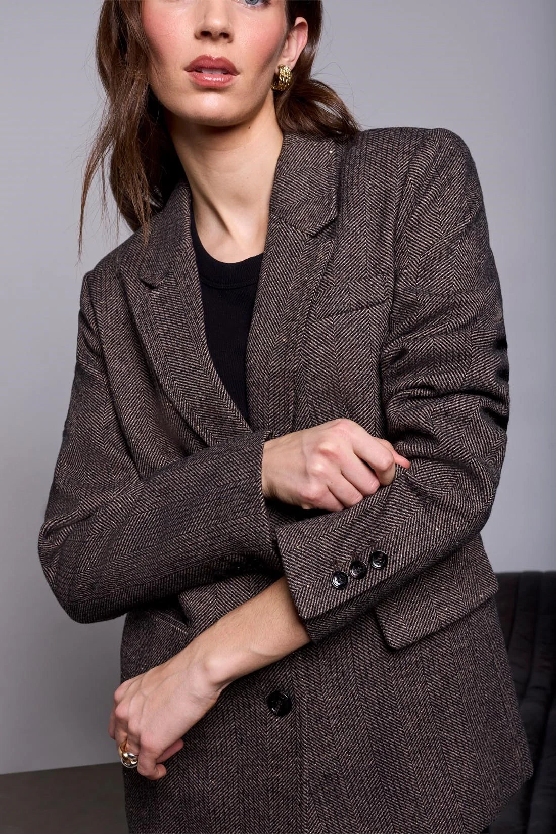 Tribal Herringbone Blazer