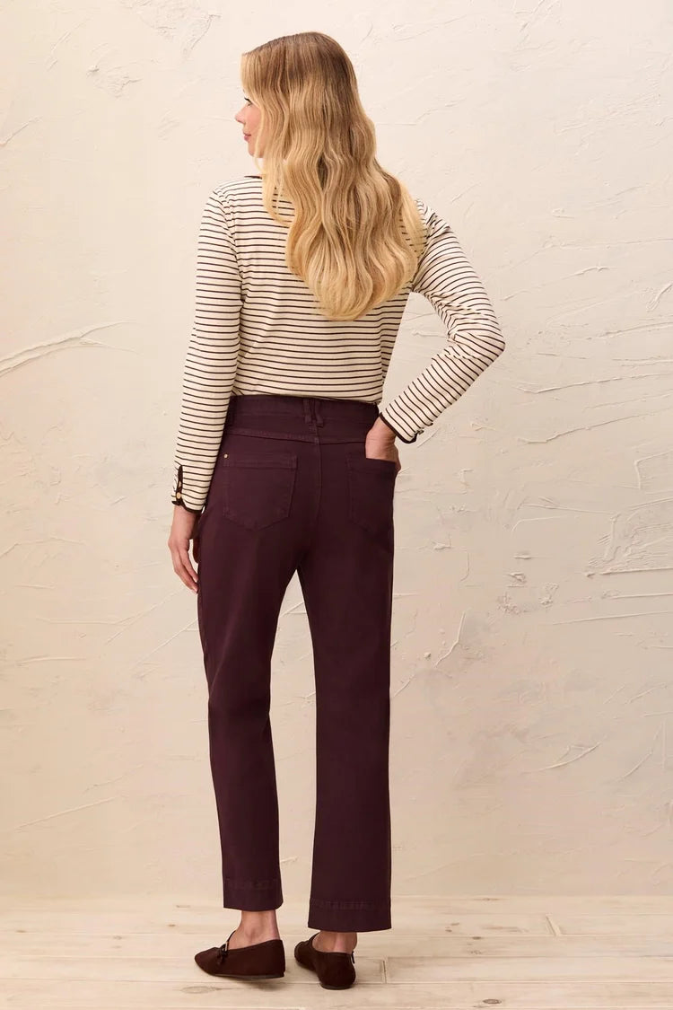 Tribal Straight Pull-on Pant in Fudge