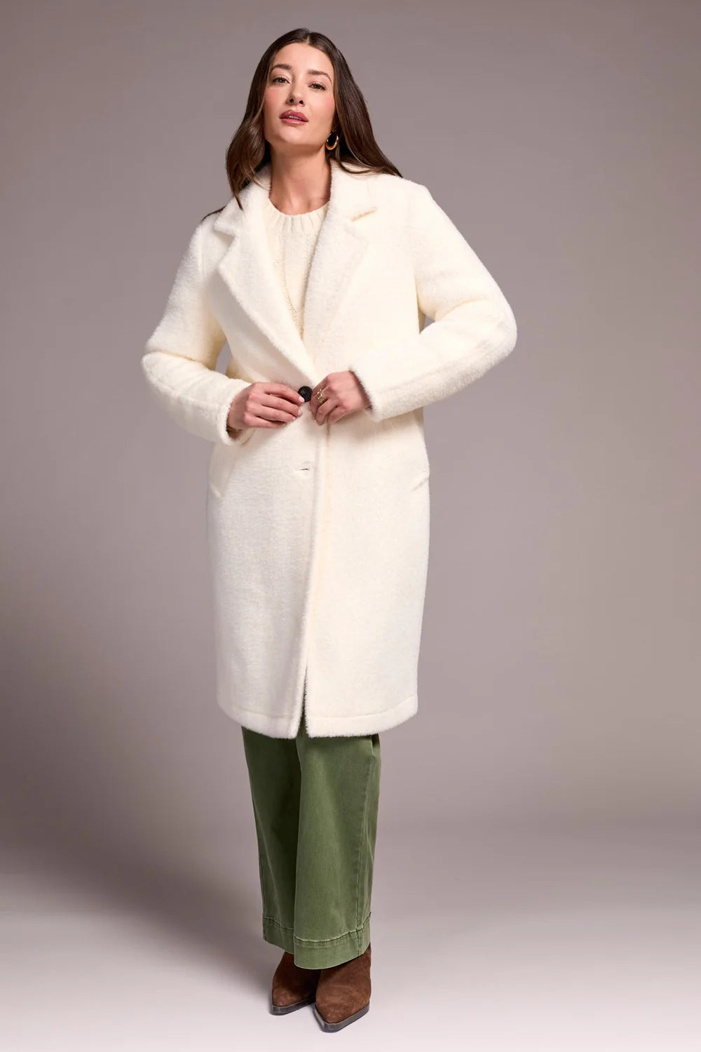Tribal Button Front Coat
