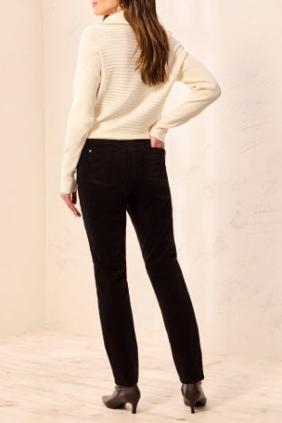 Tribal Micro Cord Audrey Slim Pull-on Pant