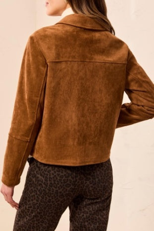 Tribal Faux Suede Jacket
