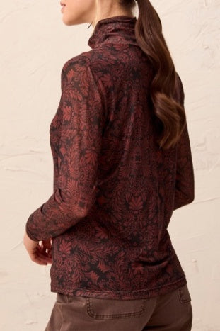 Tribal Mesh Turtleneck
